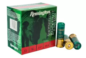 Cartucho Remington C.12 3x3 33,5 Grs.Buckshot